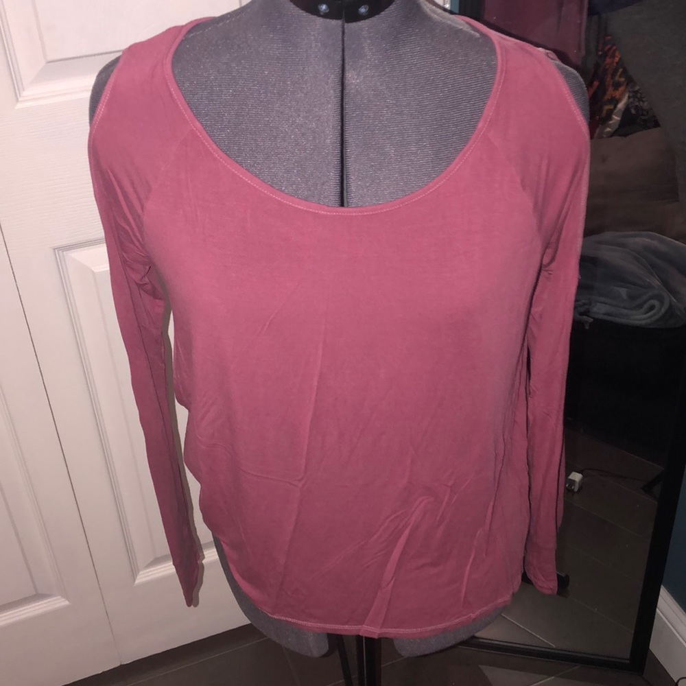 Flowy cold shoulder top